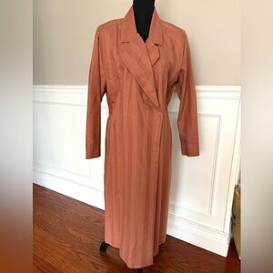 Vintage 70’s custom made pink tan utility dress